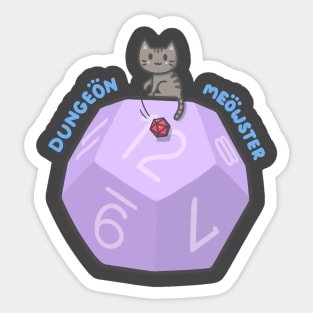 Dungeon Meowster Abstract Sticker